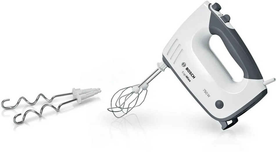 Batedeira com Taça Bosch ErgoMixx MFQ37490 de 750 W - Branco e Cinzento Branco-1