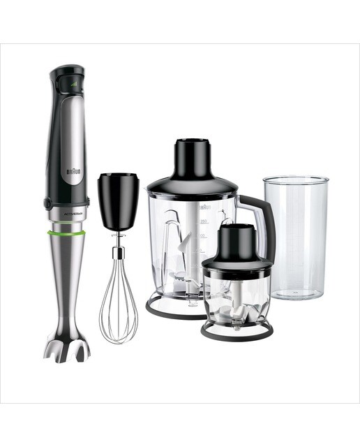 Varinha Mágica Braun MultiQuick 7 MQ7045X de 1000 W com Acessórios - Preto e Inox 1