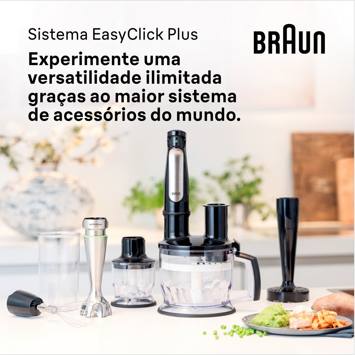 Varinha Mágica Braun MultiQuick 7 MQ7045X de 1000 W com Acessórios - Preto e Inox 6