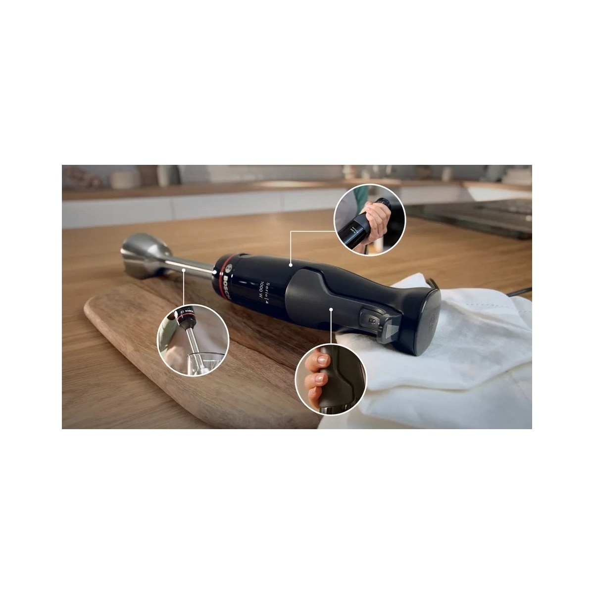 Varinha Mágica Bosch Serie 4 ErgoMaster MSM4B620 de 1000 W - Preto e Antracite Preto-3