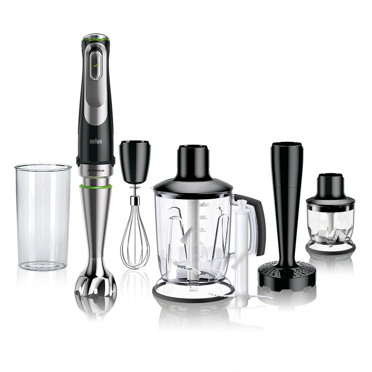 Imagem 0 de Varinha Mágica Braun MQ9147X MultiQuick 9 com Acessórios, de 1200 W - Preto
