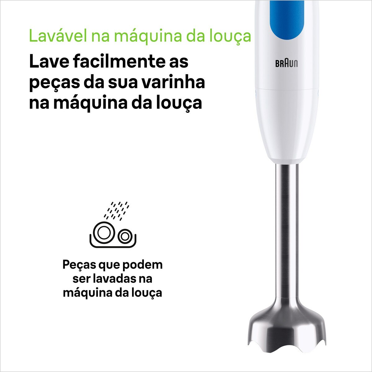 Varinha Mágica Braun MultiQuick 2 MQ20.001MWH de 600 W - Branco Branco-7