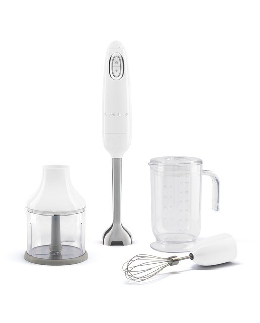 Imagem 0 de Varinha Mágica Smeg Anni 50 HBF03WHEU de 700 W com Acessórios - Branco Polido