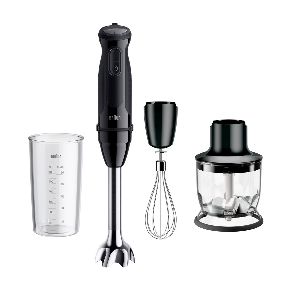 Imagem 0 de Varinha Mágica Braun MultiQuick 5 MQ50202MBK com 21 Velocidades e de 1000 W - Preto