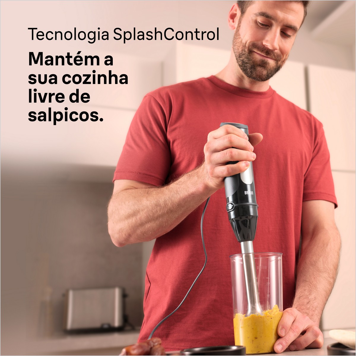 Varinha Mágica Braun MultiQuick 5 Pro MQ55001M de 1000 W - Preto e Inox Preto / Inox-5