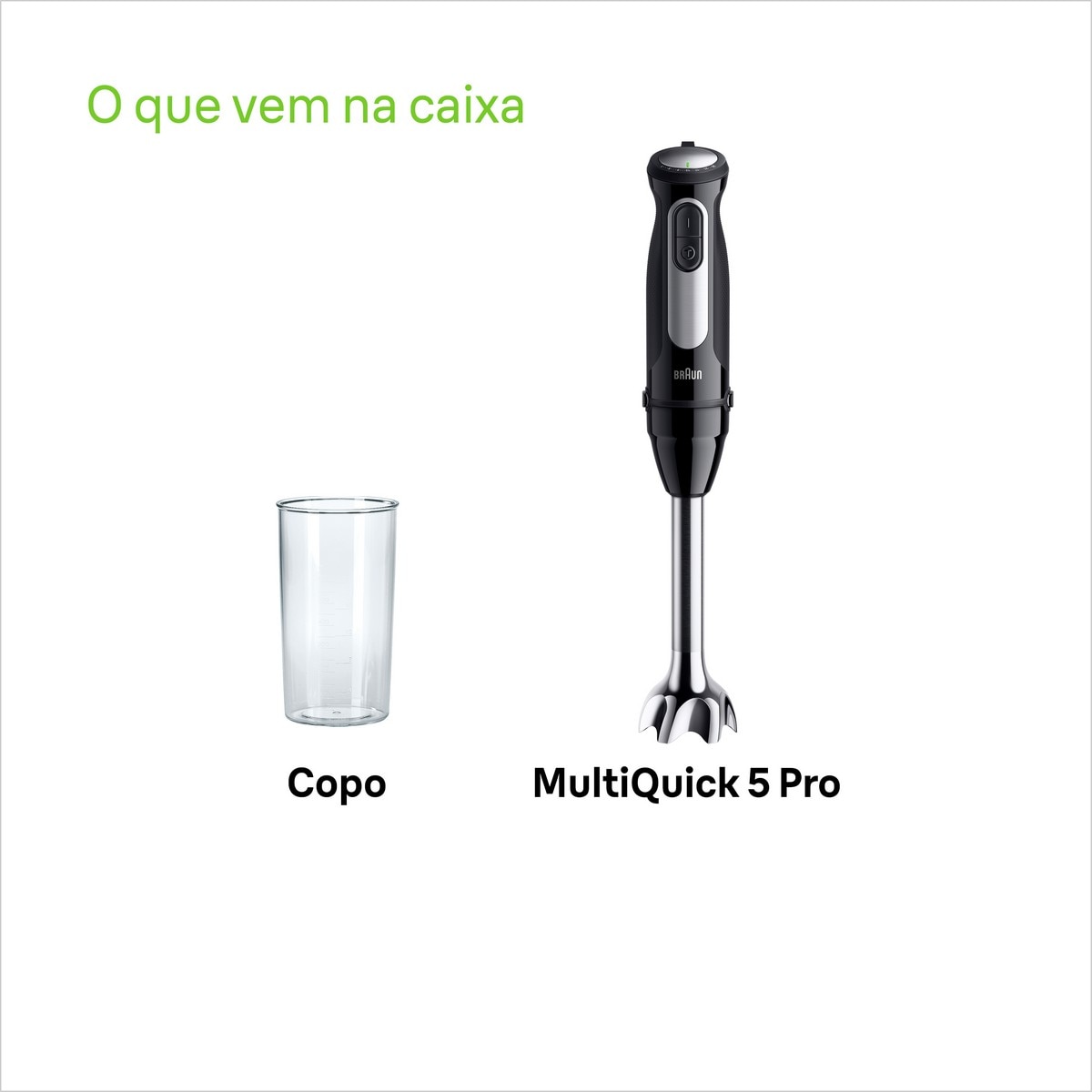 Varinha Mágica Braun MultiQuick 5 Pro MQ55001M de 1000 W - Preto e Inox Preto / Inox-7