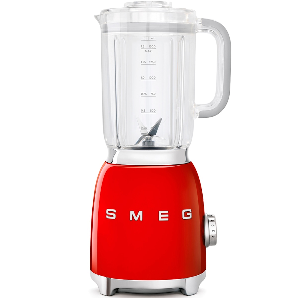Imagem 0 de Liquidificador Smeg Anni 50 BLF01RDEU de 1,5 L e 800 W - Vermelho Polido