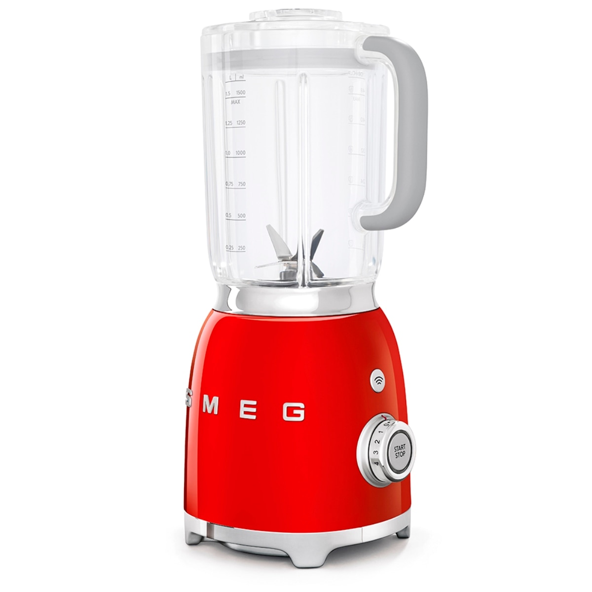 Liquidificador Smeg Anni 50 BLF01RDEU de 1,5 L e 800 W - Vermelho Polido Vermelho-3
