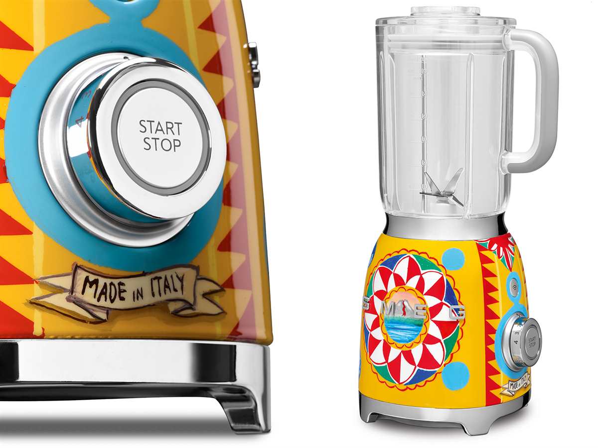 Liquidificador Smeg Anni 50 Dolce&Gabbana BLF01DGEU Sicily Is My Love de 800 W e Capacidade 1,5 Litros - Multicor Multicolor-5