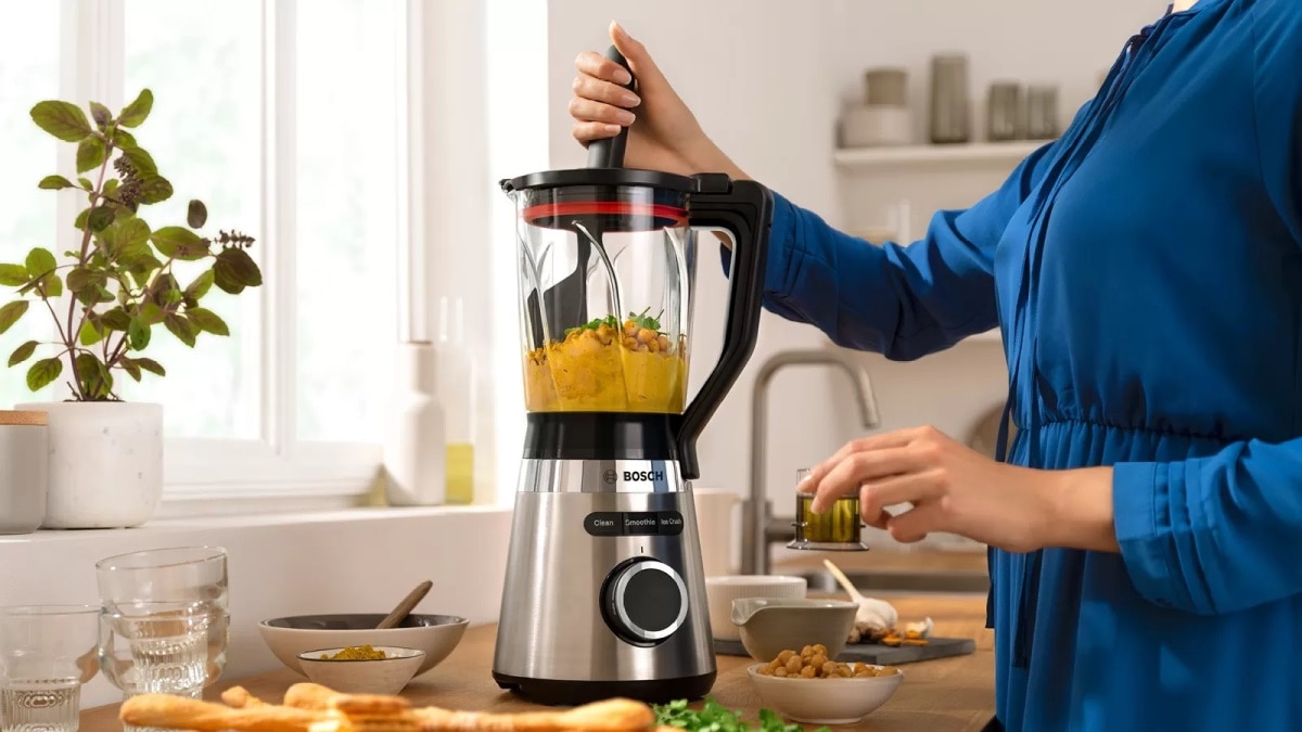 Liquidificador Bosch MMB6384M Vitapower Serie 4 de 1200 W e de 1,5 Litros - Inox Preto / Aço Inox-3