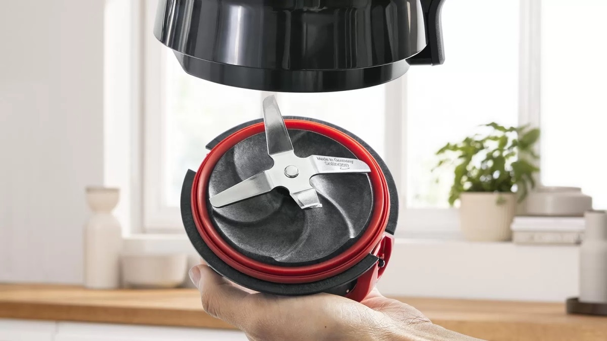 Liquidificador Bosch MMB6384M Vitapower Serie 4 de 1200 W e de 1,5 Litros - Inox Preto / Aço Inox-4