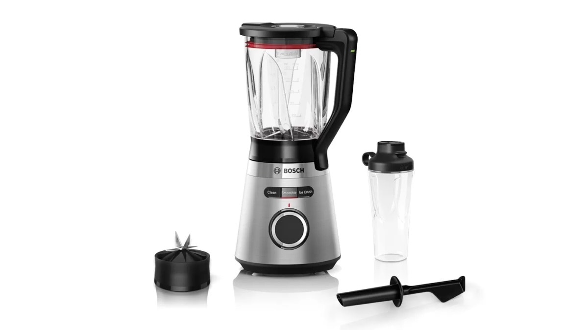 Liquidificador Bosch MMB6384M Vitapower Serie 4 de 1200 W e de 1,5 Litros - Inox Preto / Aço Inox-5