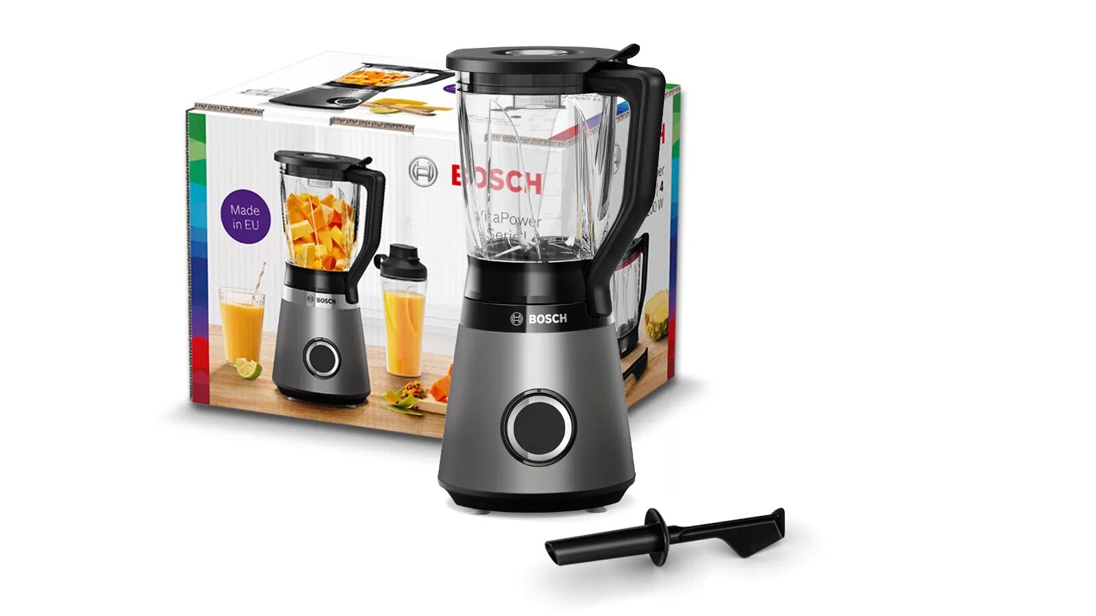 Liquidificador Bosch VitaPower Serie 4 MMB6172S de 1200 W e de 2 Litros - Prateado Prateado-2