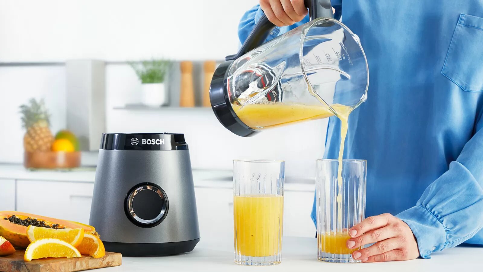 Liquidificador Bosch VitaPower Serie 4 MMB6172S de 1200 W e de 2 Litros - Prateado Prateado-6