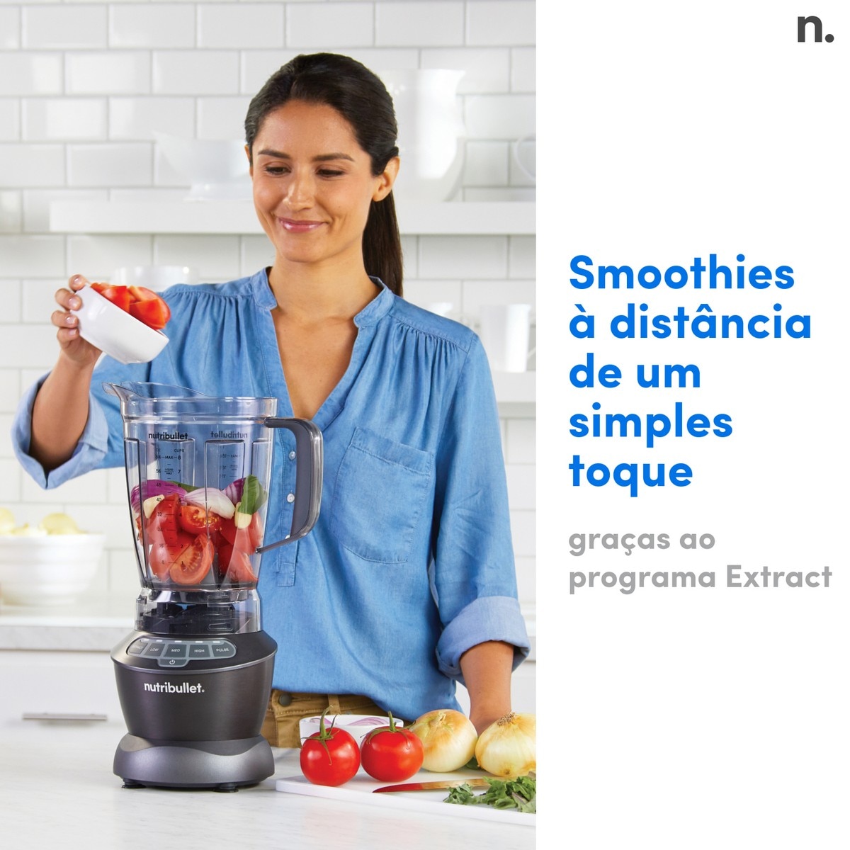 Liquidificador Nutribullet Full Size Blender Combo NBF500DG de 1200 W e Capacidade de 1,89 Litros - Preto Preto-4