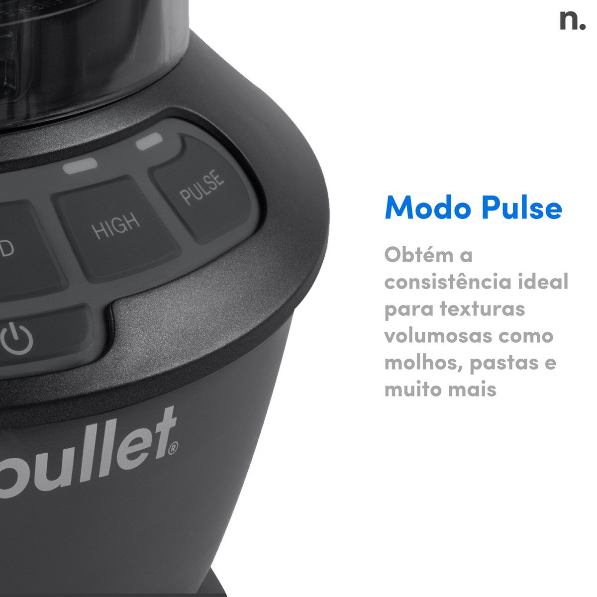 Liquidificador Nutribullet Full Size Blender Combo NBF500DG de 1200 W e Capacidade de 1,89 Litros - Preto Preto-5