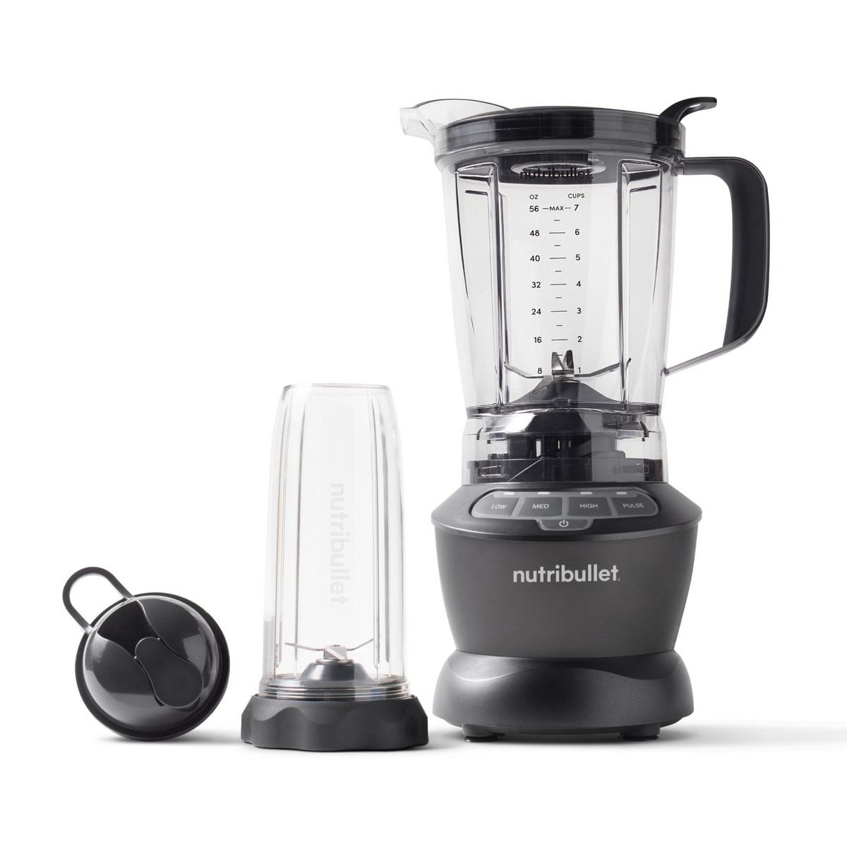 Liquidificador Nutribullet Full Size Blender Combo NBF500DG de 1200 W e Capacidade de 1,89 Litros - Preto Preto-11