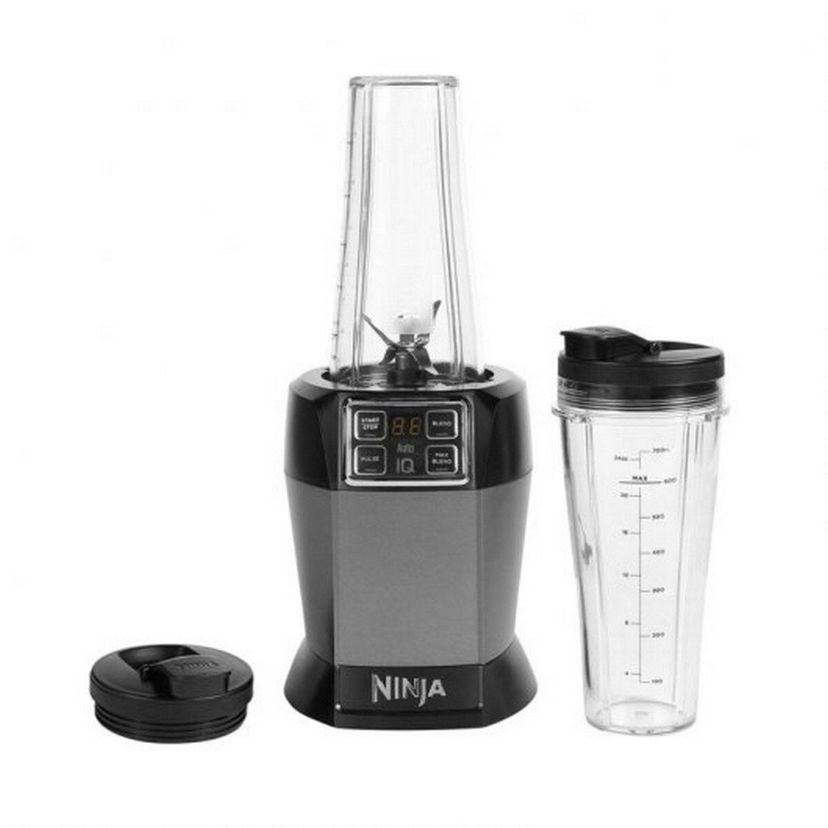 Liquidificador Ninja BN495EU Individual com Tecnologia Auto- iQ de 1000 W - Preto e Prateado Preto / Prateado-2