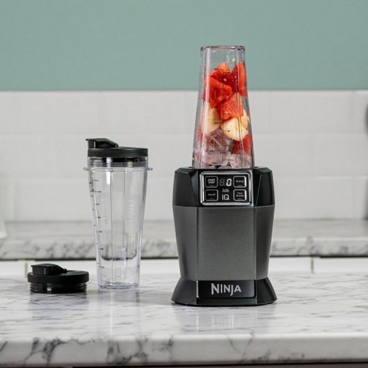 Liquidificador Ninja BN495EU Individual com Tecnologia Auto- iQ de 1000 W - Preto e Prateado Preto / Prateado-4