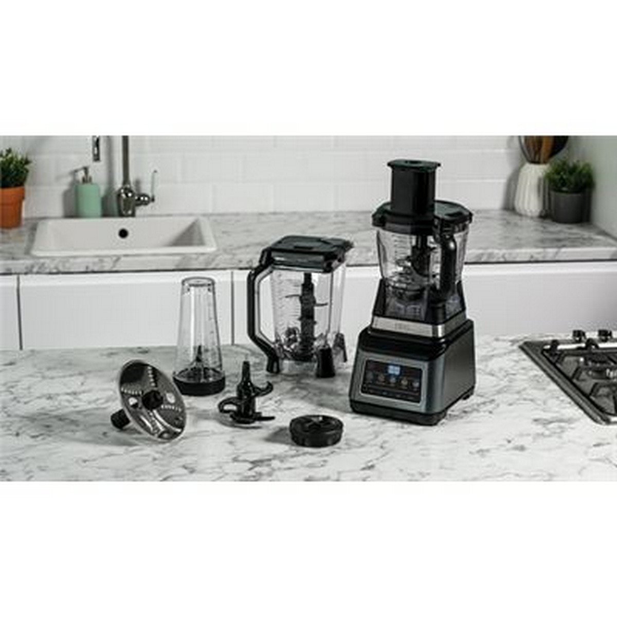 Processador de Alimentos Ninja BN800EU 3 em 1 de 1200 W - Preto e Prateado Preto / Prateado-5