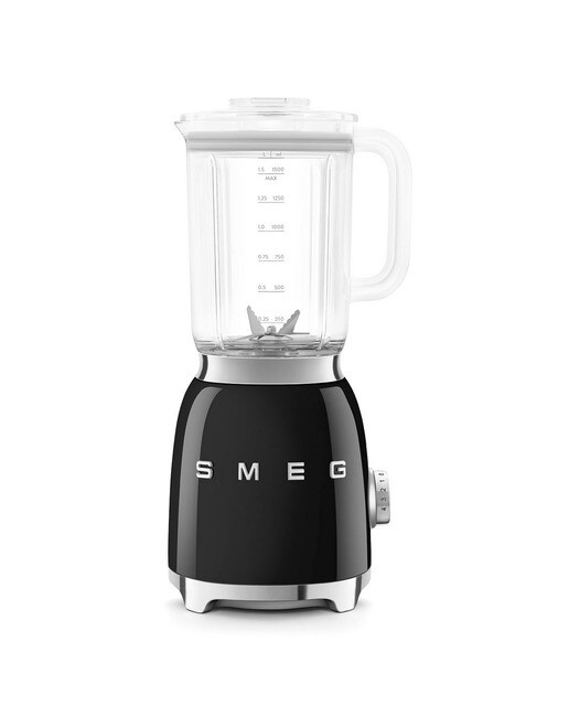 Imagem 0 de Liquidificador Smeg Anni 50 BLF03BLEU de 800 W e de 1,5 Litros - Preto Polido