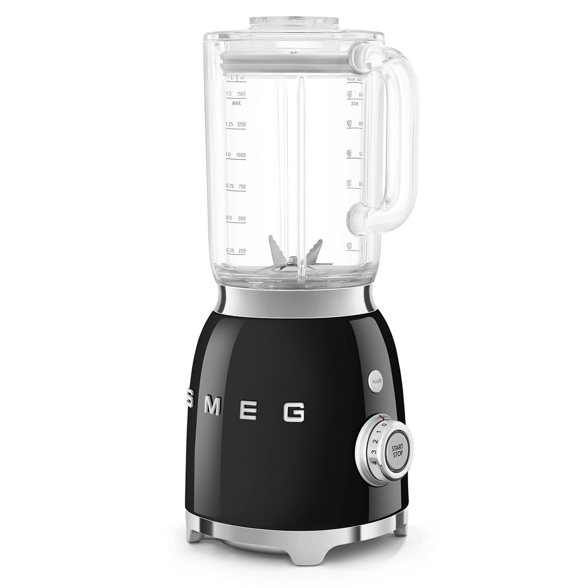 Liquidificador Smeg Anni 50 BLF03BLEU de 800 W e de 1,5 Litros - Preto Polido Preto-4