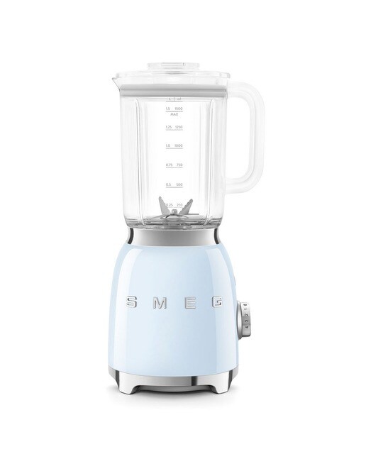 Imagem 0 de Liquidificador Smeg Anni 50 BLF03PBEU de 800 W e de 1,5 Litros - Azul Céu Polido