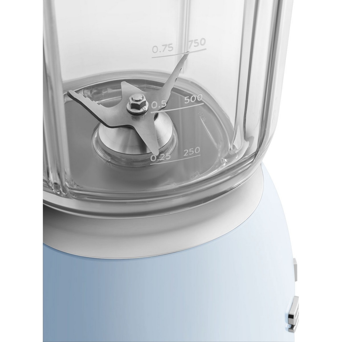 Liquidificador Smeg Anni 50 BLF03PBEU de 800 W e de 1,5 Litros - Azul Céu Polido Azul Céu-5