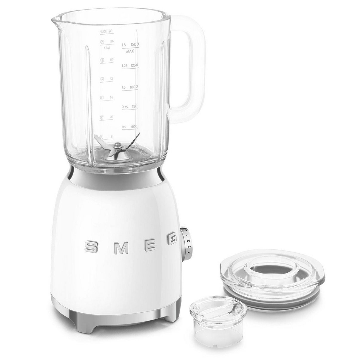 Liquidificador Smeg Anni 50 BLF03WHEU de 800 W e de 1,5 Litros - Branco Polido Branco-3