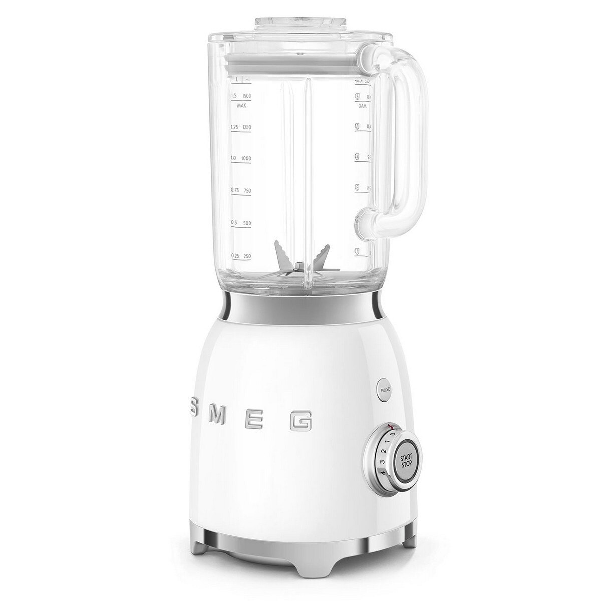 Liquidificador Smeg Anni 50 BLF03WHEU de 800 W e de 1,5 Litros - Branco Polido Branco-4