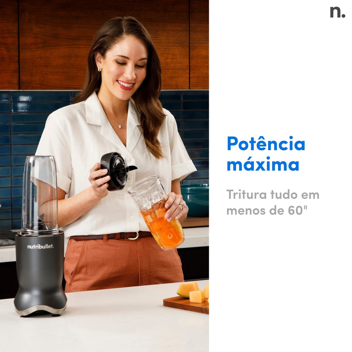 Liquidificador Nutribullet NB1206DGCC Personal Blender Ultra de 1200 W e de 0,9 Litros - Preto Cinzento-escuro-5