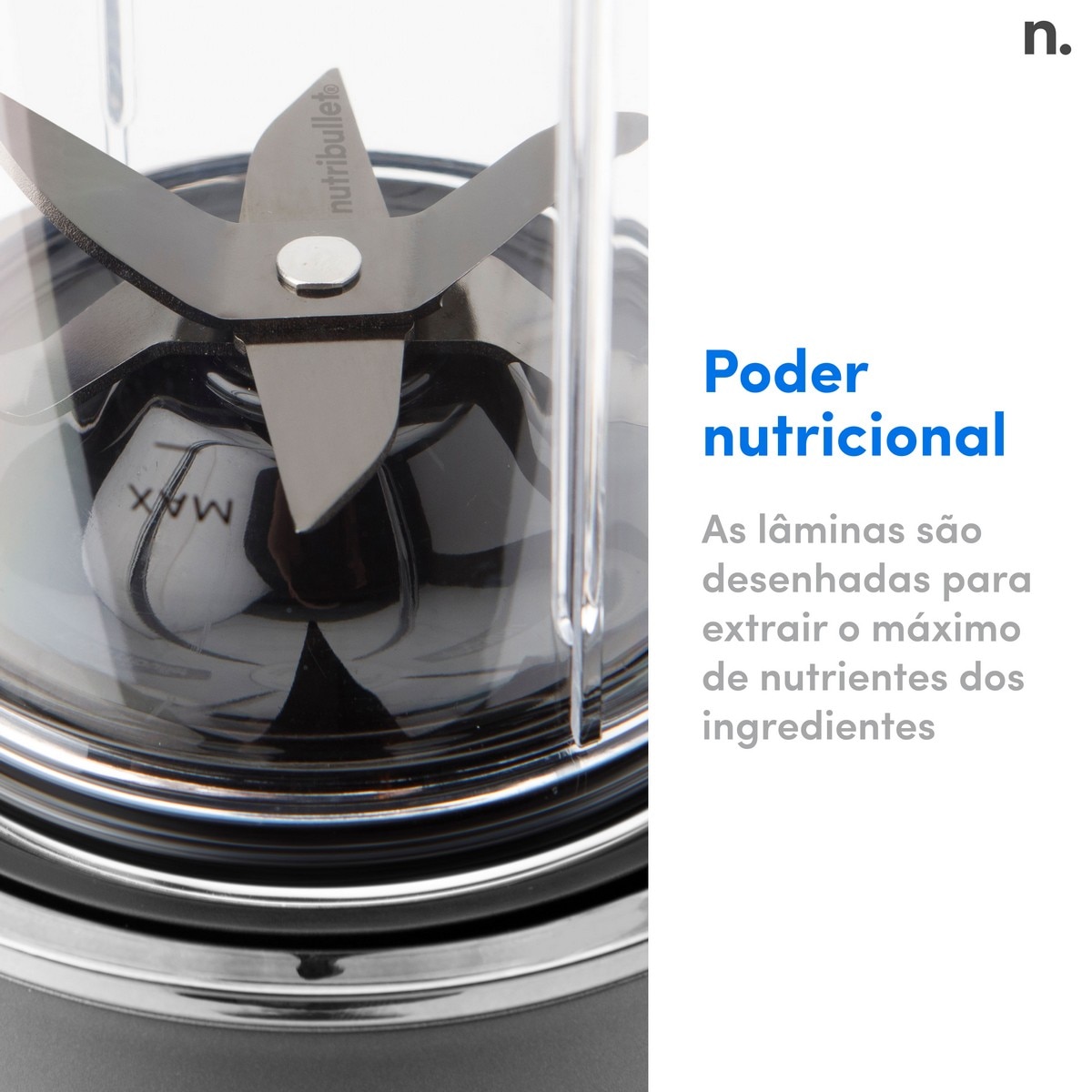 Liquidificador Nutribullet NB1206DGCC Personal Blender Ultra de 1200 W e de 0,9 Litros - Preto Cinzento-escuro-7
