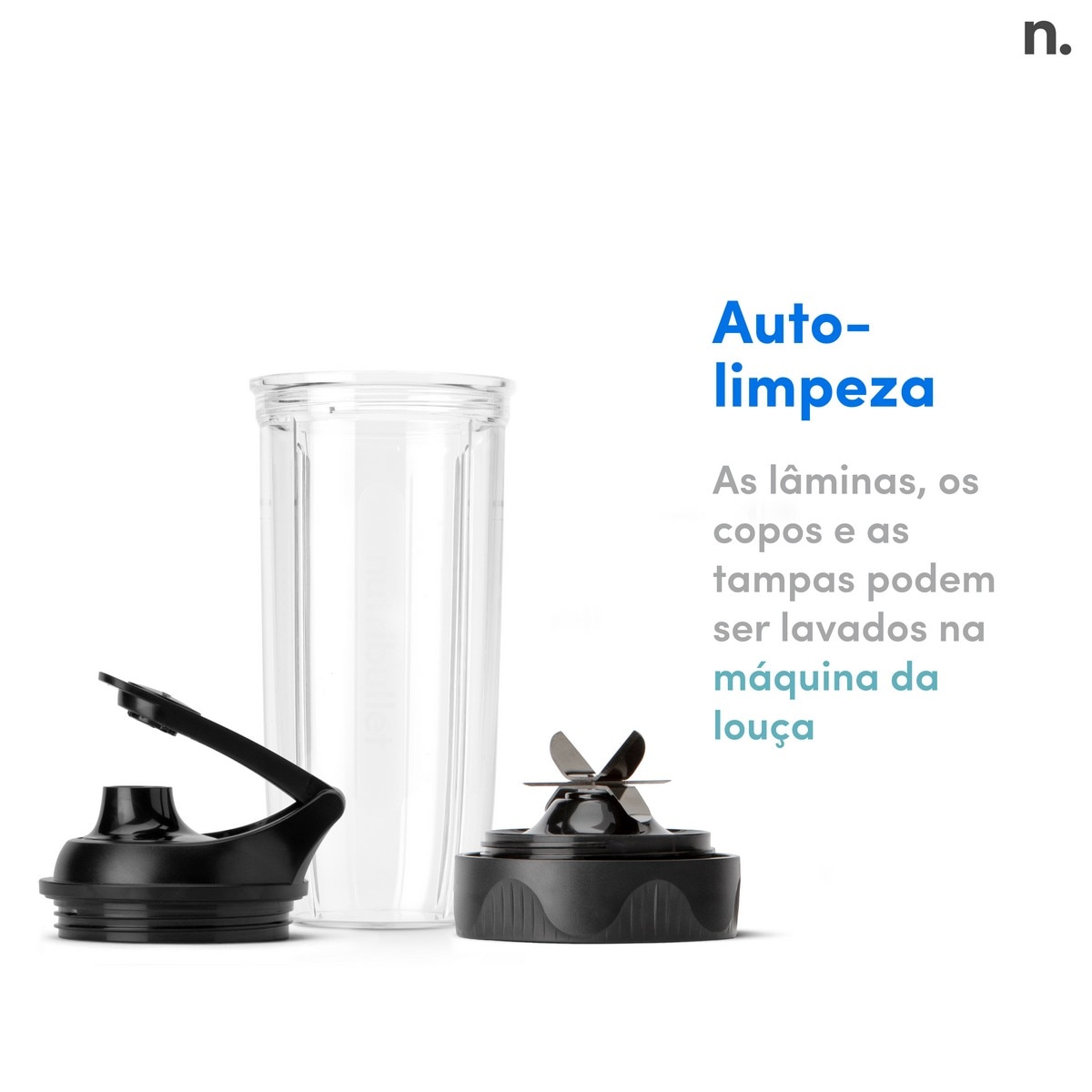 Liquidificador Nutribullet NB1206DGCC Personal Blender Ultra de 1200 W e de 0,9 Litros - Preto Cinzento-escuro-8