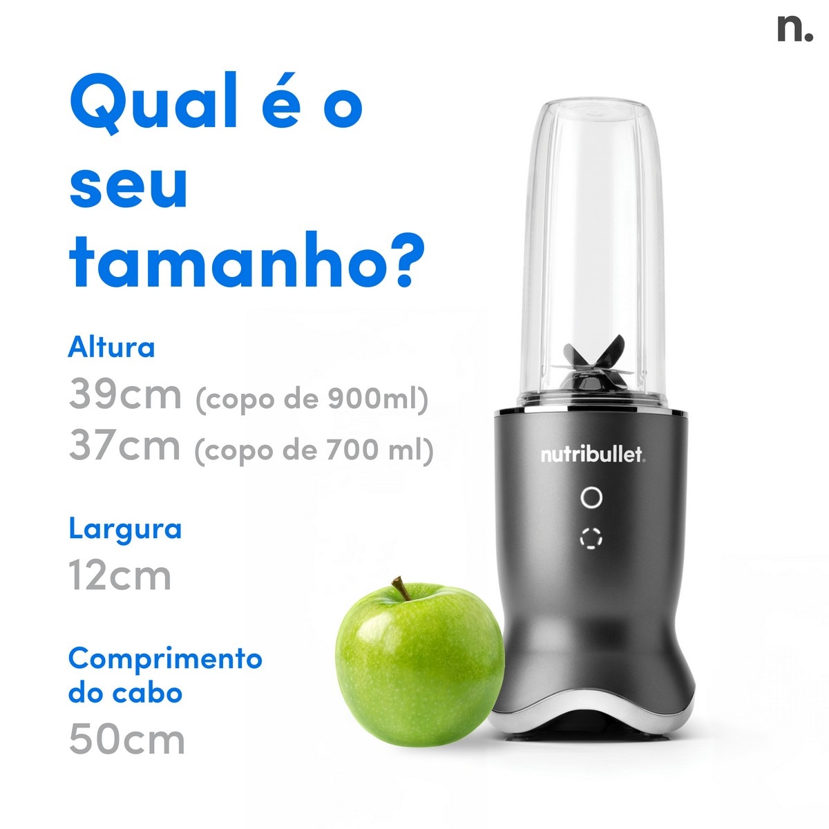 Liquidificador Nutribullet NB1206DGCC Personal Blender Ultra de 1200 W e de 0,9 Litros - Preto Cinzento-escuro-9