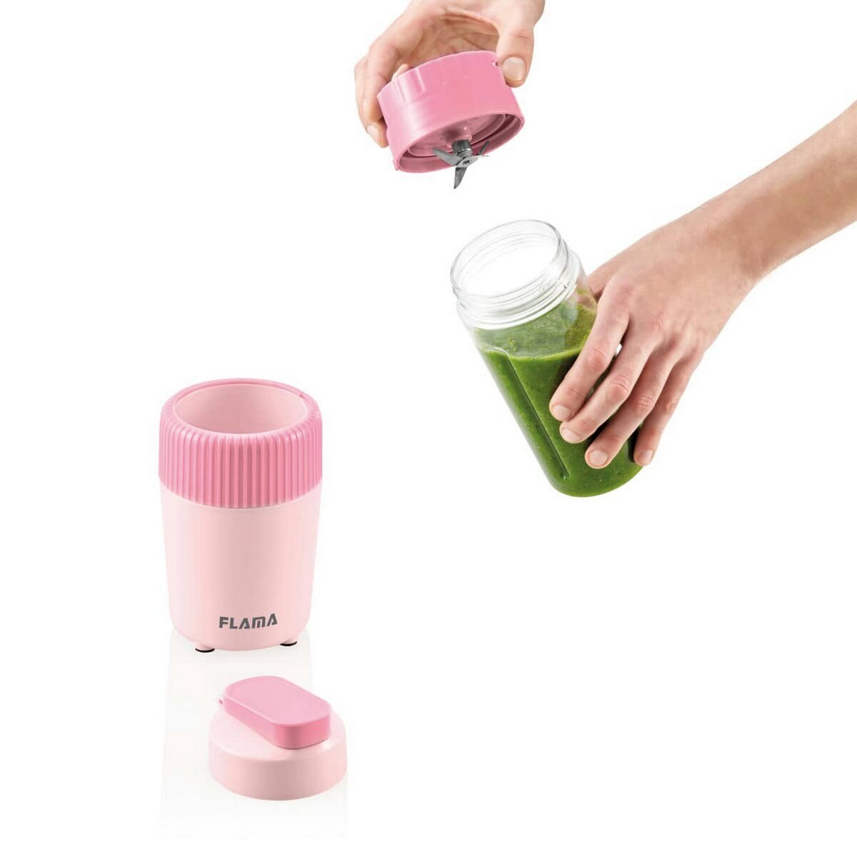 Liquidificador To-Go Flama 2223FL de 350 W e de 0,6 Litros - Cherry Pink Pink-8