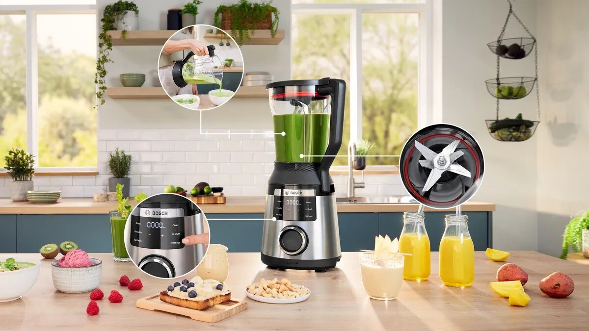 Liquidificador Bosch Serie 6 MMB6762M VitaPower de 1800 W e de 2 Litros - Preto e Inox Preto / Inox-2
