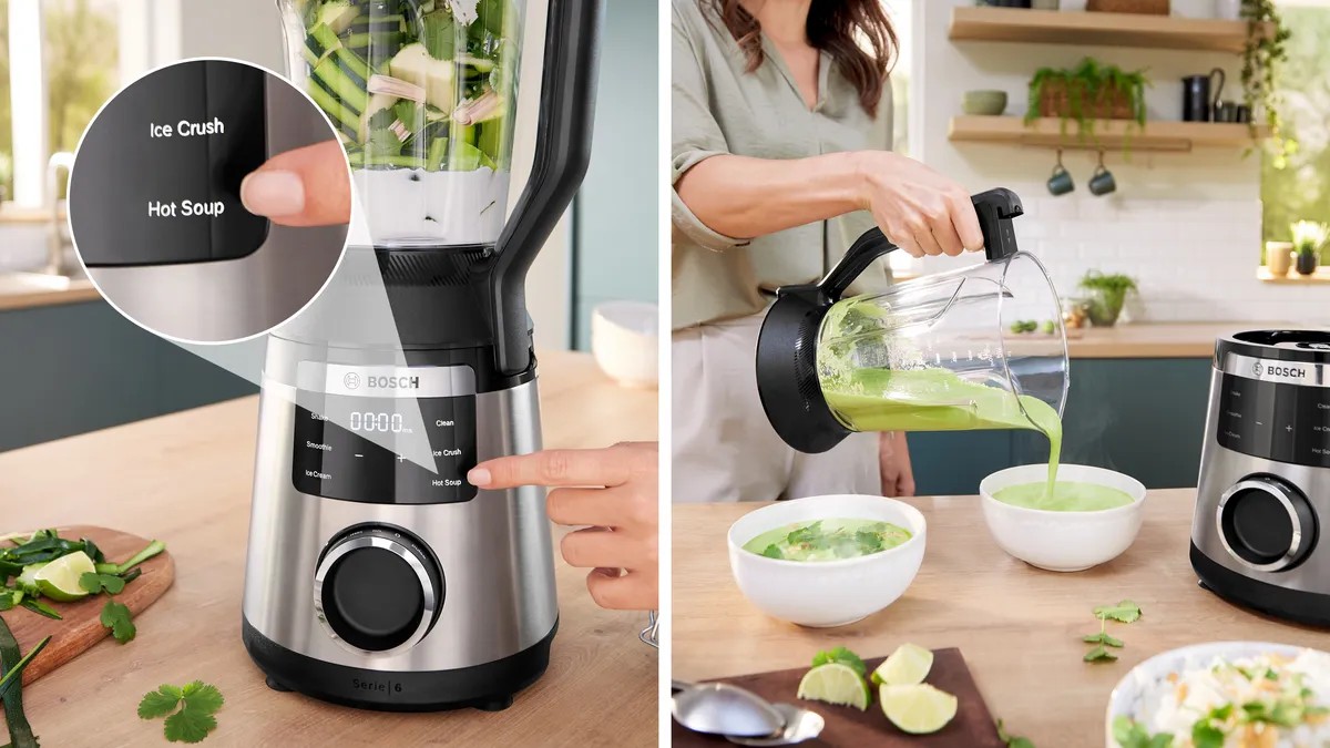 Liquidificador Bosch Serie 6 MMB6762M VitaPower de 1800 W e de 2 Litros - Preto e Inox Preto / Inox-6