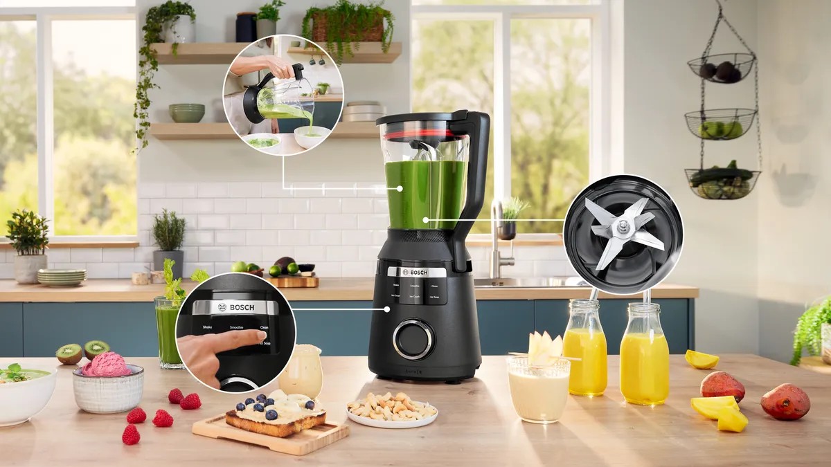 Liquidificador Bosch Serie 6 MMB6652B VitaPower de 1800 W e de 2 Litros - Preto Preto-2
