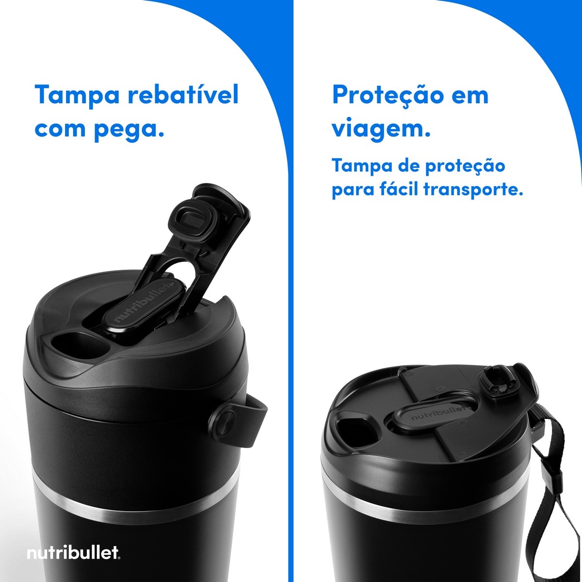 Liquidificador Portátil Nutribullet Flip NBP016B - Preto Preto-9