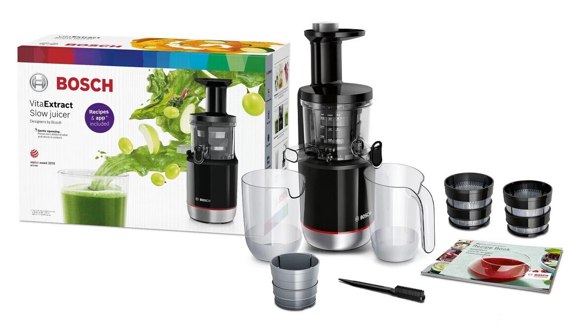 Liquidificador Slow Juicer Bosch MESM731M VitaExtract de 150 W e de 1 Litro - Preto Preto-6