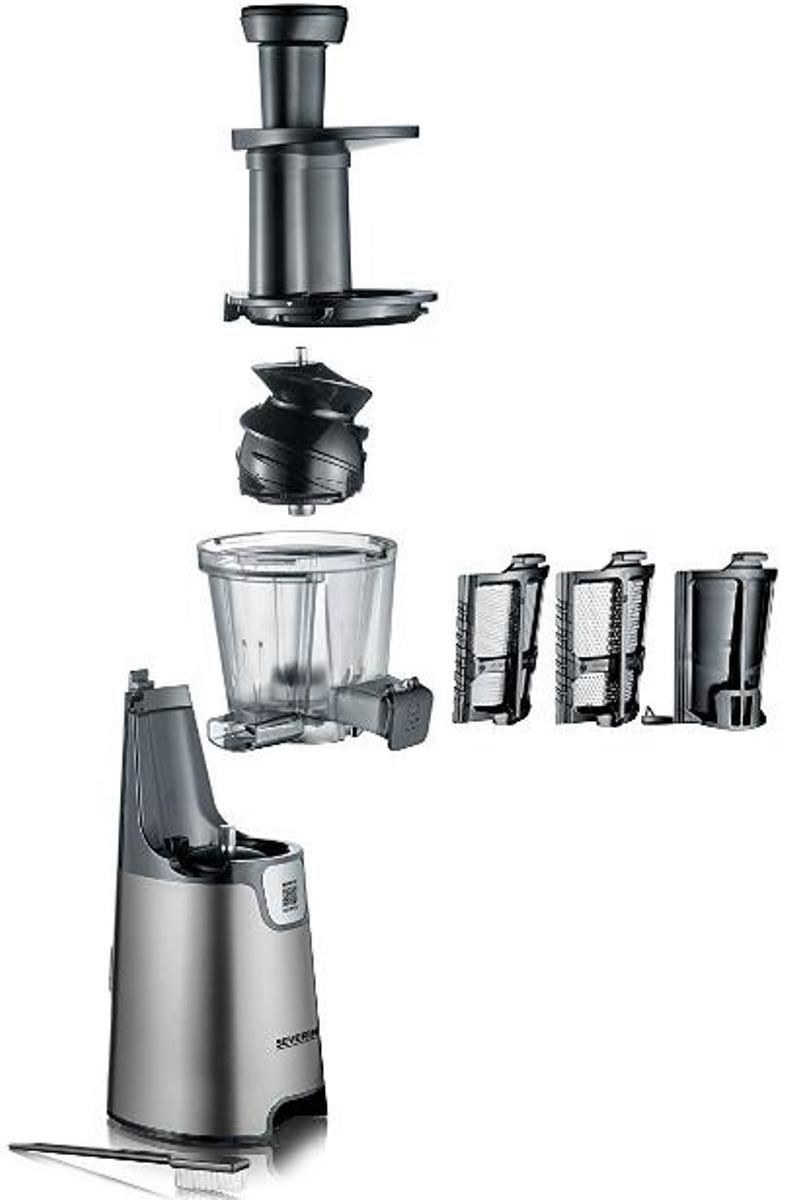 Liquidificador Slow Juicer Severin ES3571 de 150 W - Cinza Metálico e Preto Cinzento metal/Preto-5