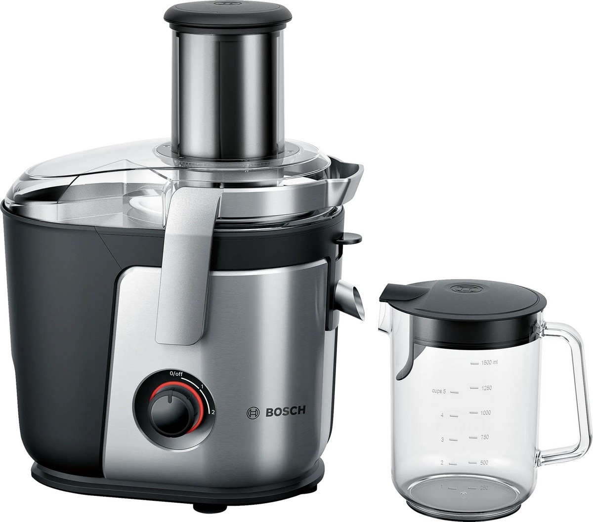 Imagem 0 de Liquidificador Bosch MES4000 VitaJuice 4 de 1000 W e de 1,5 Litros - Preto e Prateado