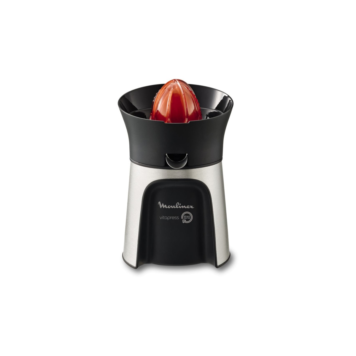 Imagem 0 de Espremedor de Citrinos Elétrico Moulinex PC603D10 Vitapress Direct Serve de 100 W - Preto e Inox