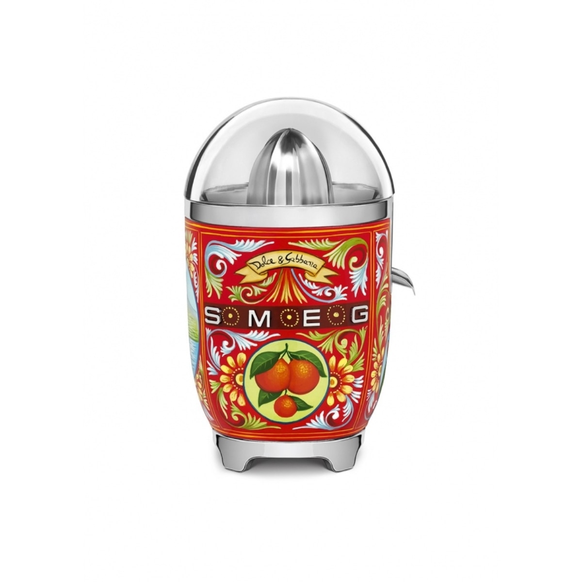 Imagem 0 de Espremedor de Citrinos Smeg Anni 50 CJF01DGEU Dolce&Gabbana Sicily Is My Love de Pressão Manual - Multicor