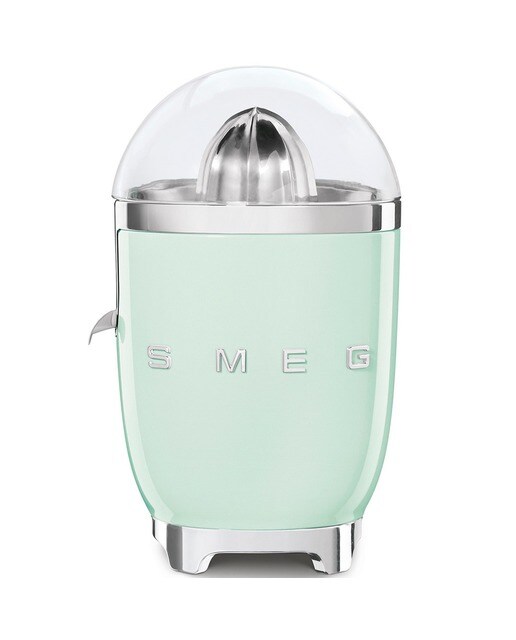 Imagem 0 de Espremedor de Citrinos Smeg Anni 50 CJF11PGEU Pressão Manual de 70 W - Verde Água Polido