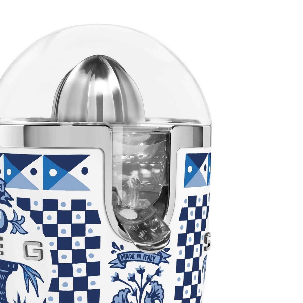 Espremedor de Citrinos Smeg Anni 50 Dolce&Gabbana CJF01DGBEU Pressão Manual e de 70 W - Blu Mediterraneo 6