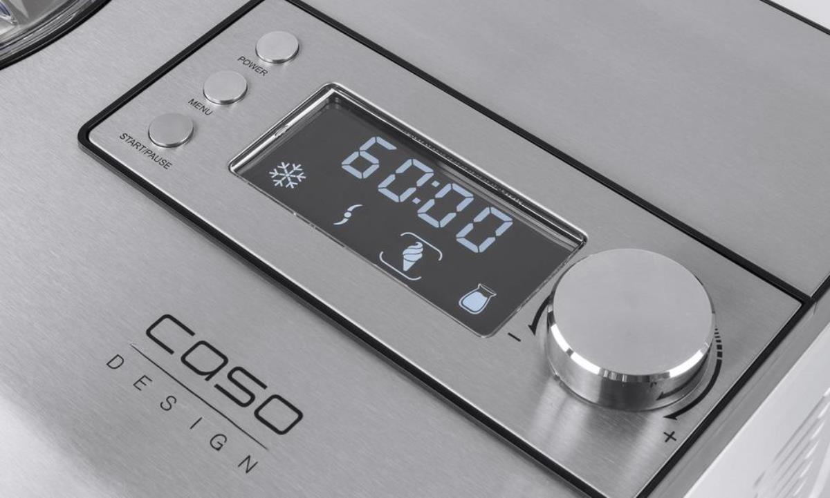 Máquina de Gelados Caso IceCreamer 5CASOD3298 de 180 W e de 2 Litros - Preto e Aço Inoxidável Preto/Aço-4