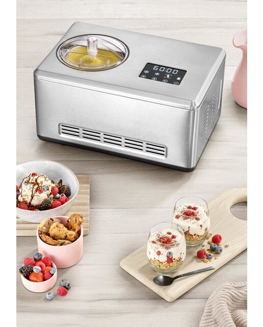 Imagem 0 de Máquina de Gelados Severin EZ7406 2 em 1 de 180 W com Capacidade de 2 Litros - Inox
