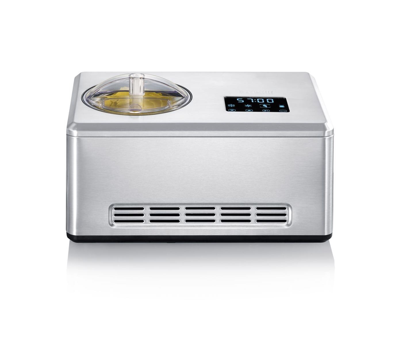 Máquina de Gelados Severin EZ7406 2 em 1 de 180 W com Capacidade de 2 Litros - Inox 2