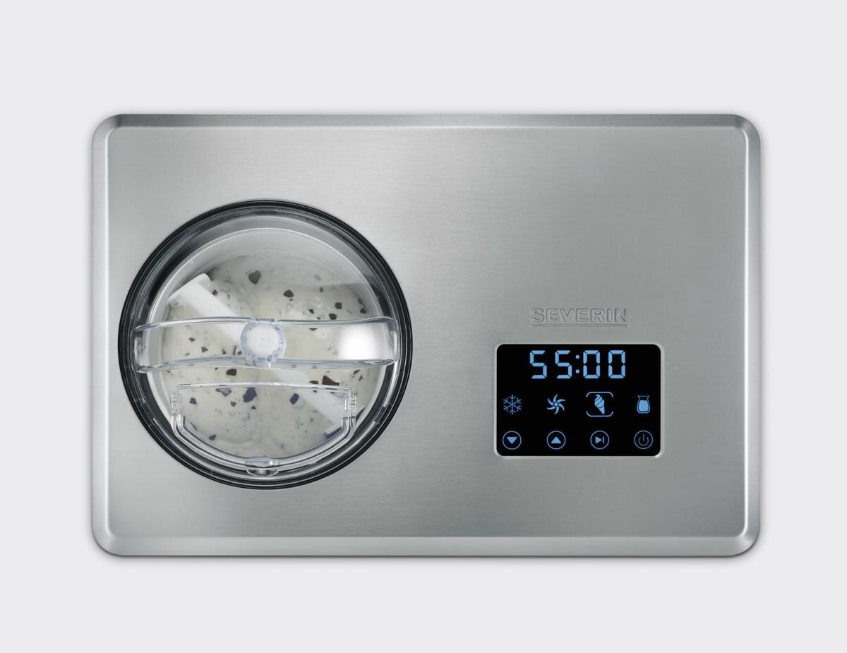Máquina de Gelados Severin EZ7406 2 em 1 de 180 W com Capacidade de 2 Litros - Inox 5